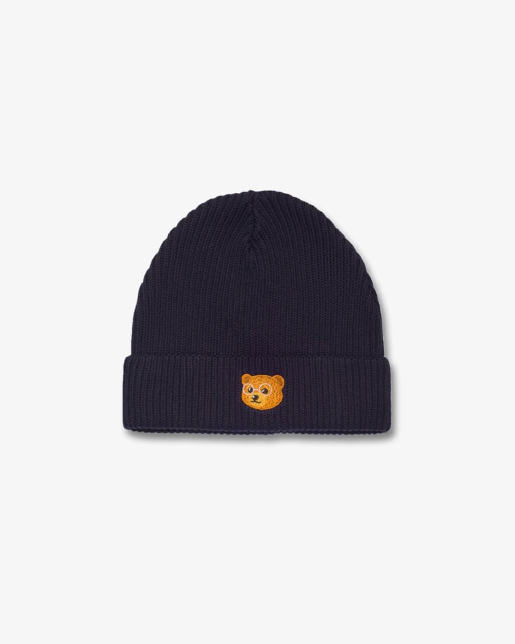 Organic Beanie Baron Filou - navy blue