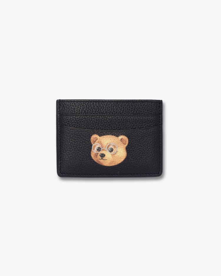 Baron Filou Portatessere Piccolo in Pelle con Testa di Filou