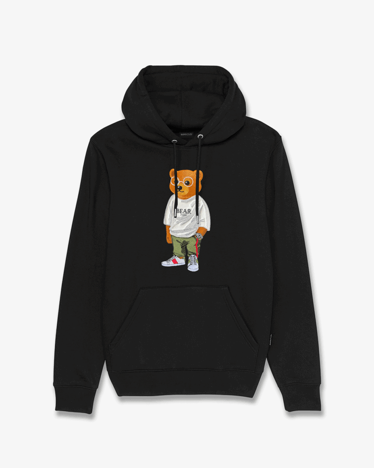 SWEAT À CAPUCHE BRODÉ BIO, FILOU II.