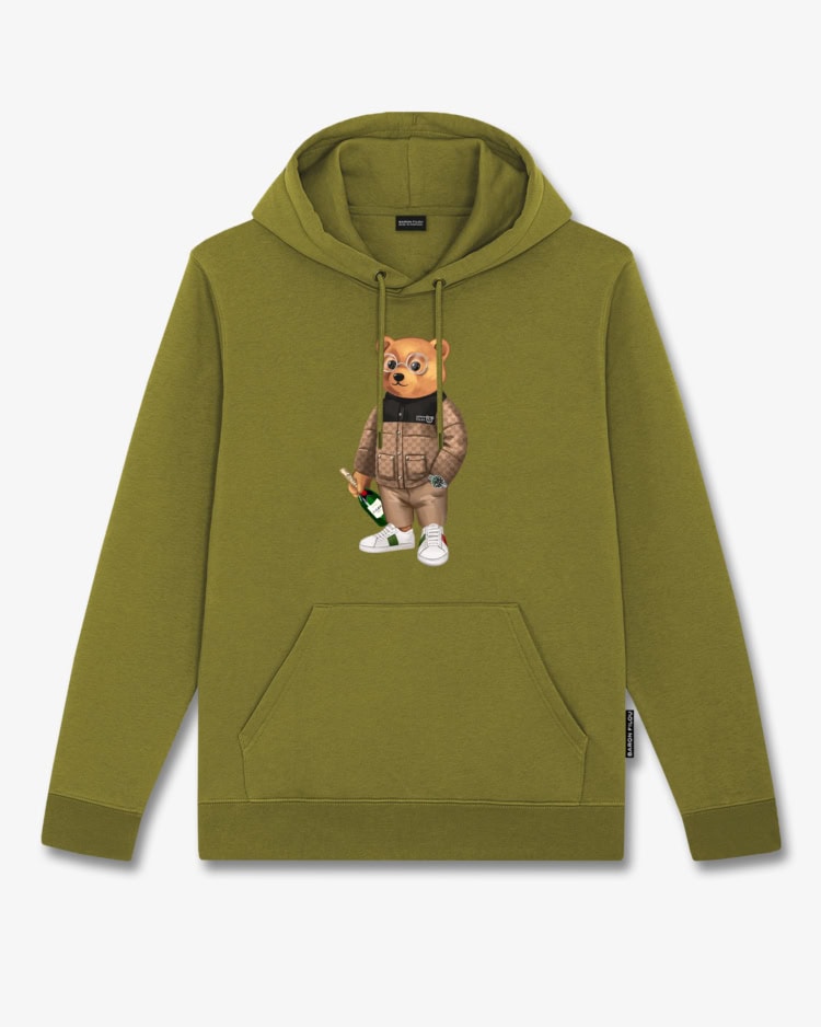 Lumignon＊bear beige hoodie プロフェッショナル fur coat