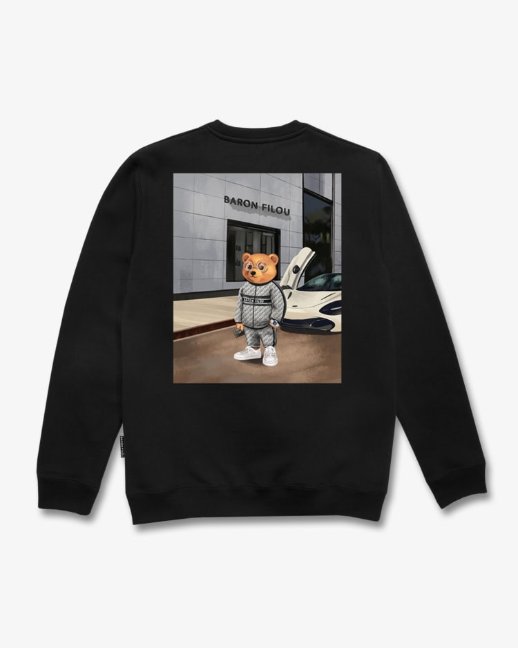 Organic Oversized Pullover Poster Backprint, Filou CXVII.