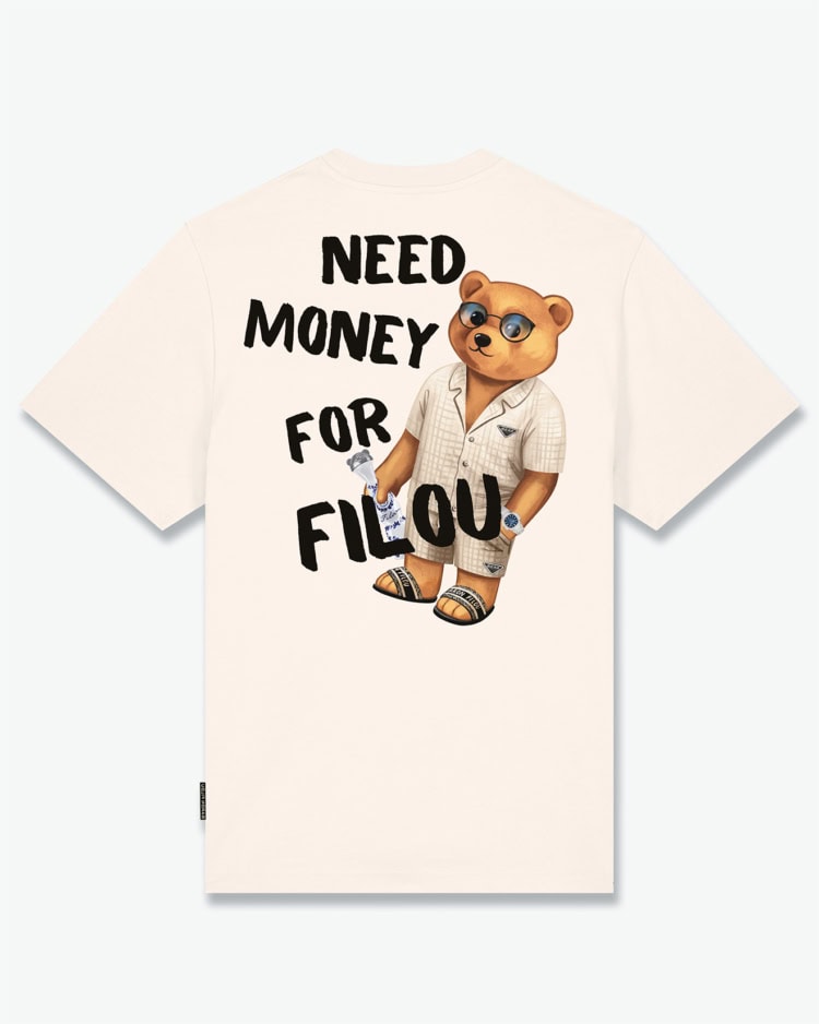 Oversized Backprint T-Shirt, Need Money