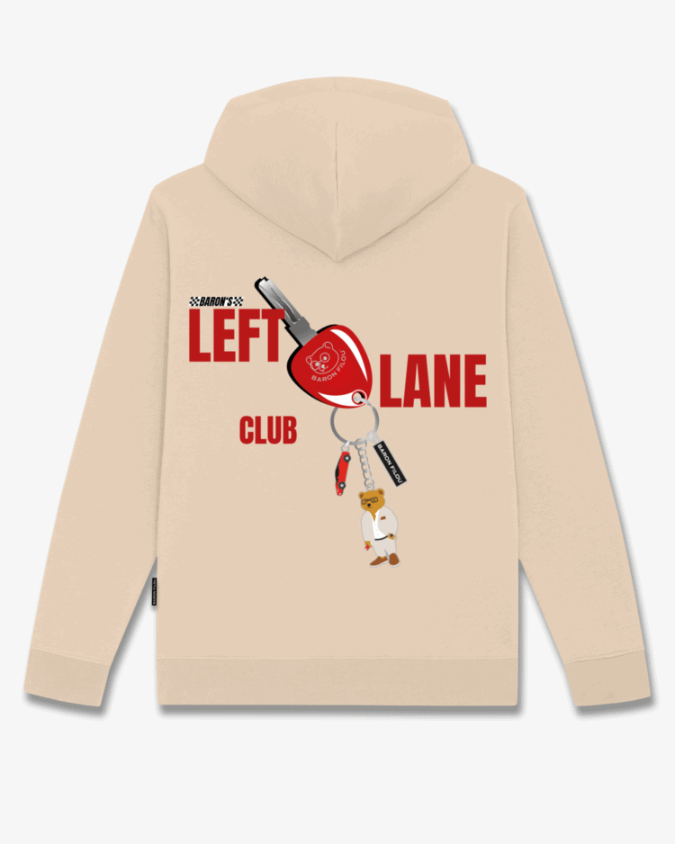 Hoodie Backprint LEFT LANE CLUB