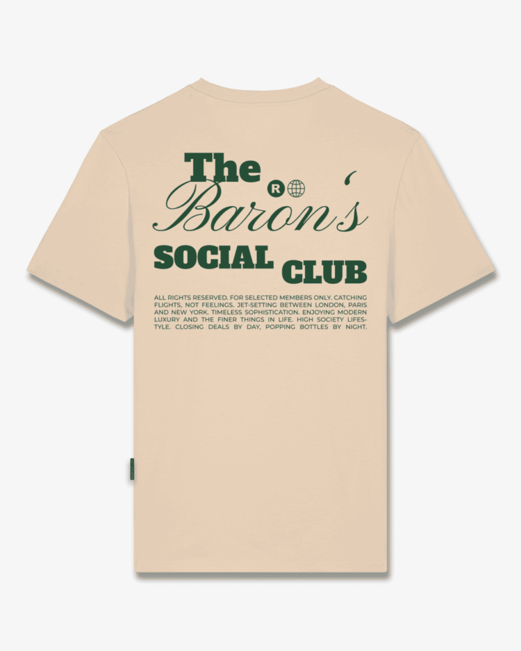 CAMISETA CON ESTAMPADO EN LA ESPALDA THE BARON SOCIAL CLUB