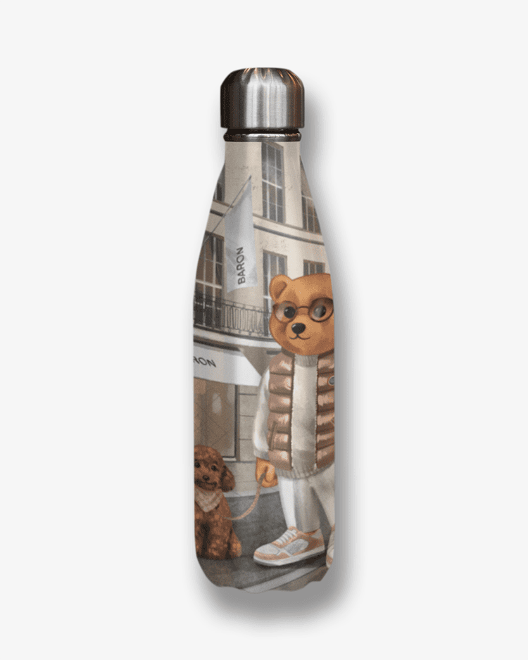 Poster sur les bouteilles d'eau Filou CXLVII.