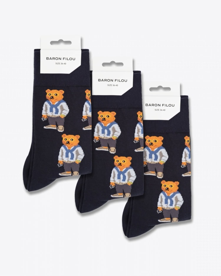 Lot de 3 chaussettes en tricot Filou CLII.