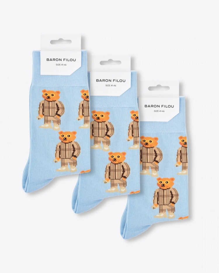 Lot de 3 chaussettes en tricot Filou CXLVIII.