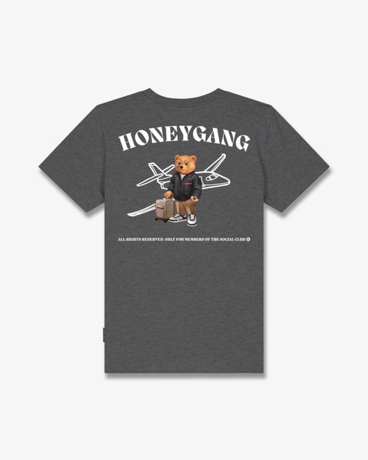 Honeygang Maglietta con stampa sul retro CLI. HONEYGANG