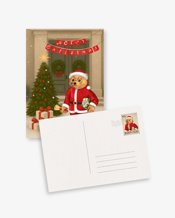 Paquete de 5 postales navideñas