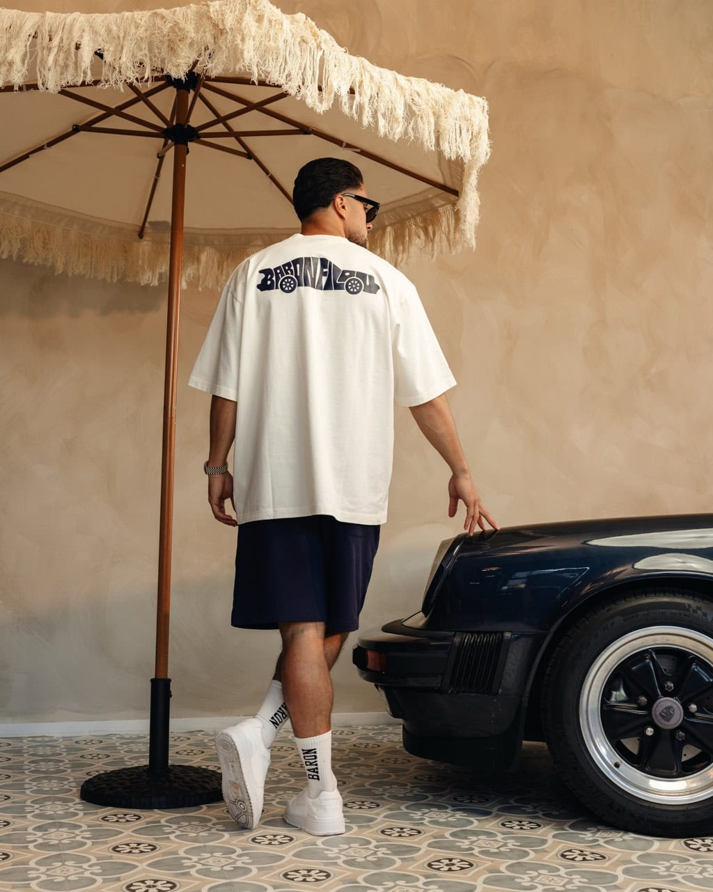 Camiseta oversize con backprint VALET MODE