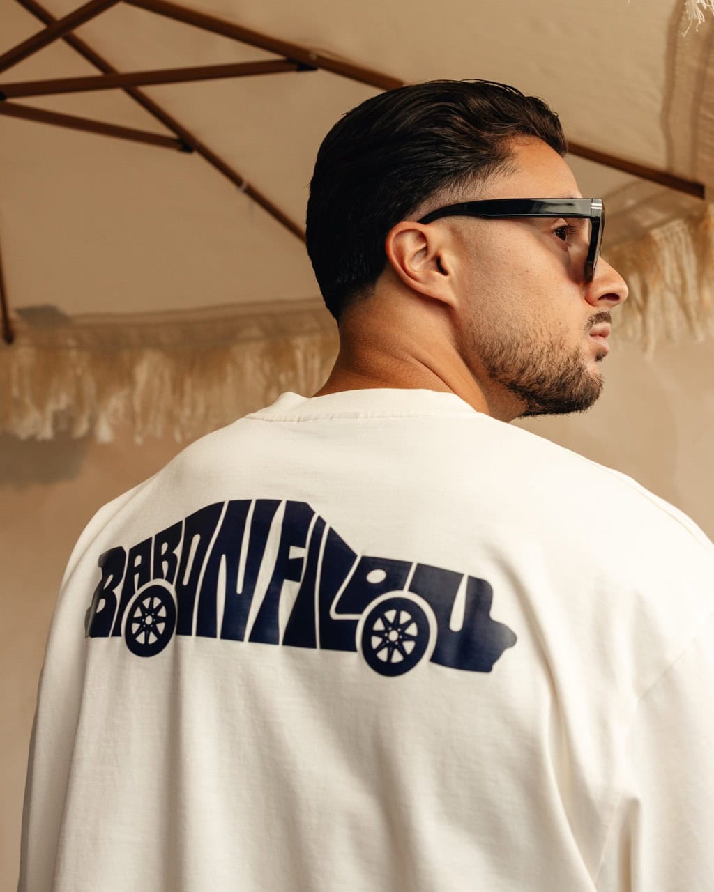 Camiseta oversize con backprint VALET MODE