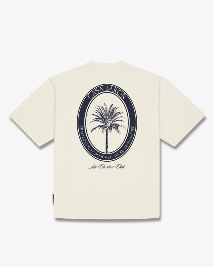 Oversized Backprint T-Shirt CASA BARON PALM
