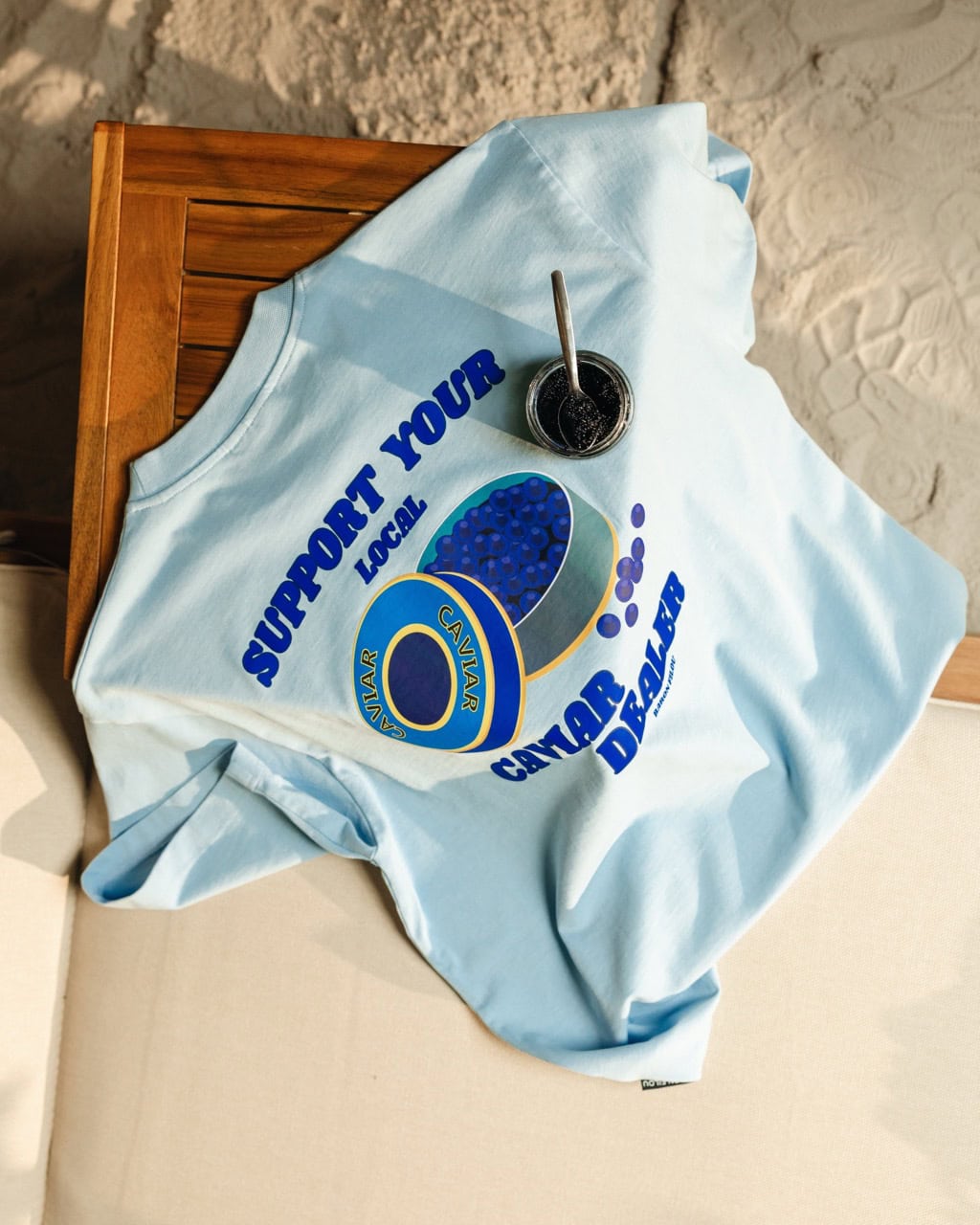 Camiseta oversize con backprint CAVIAR DEALER