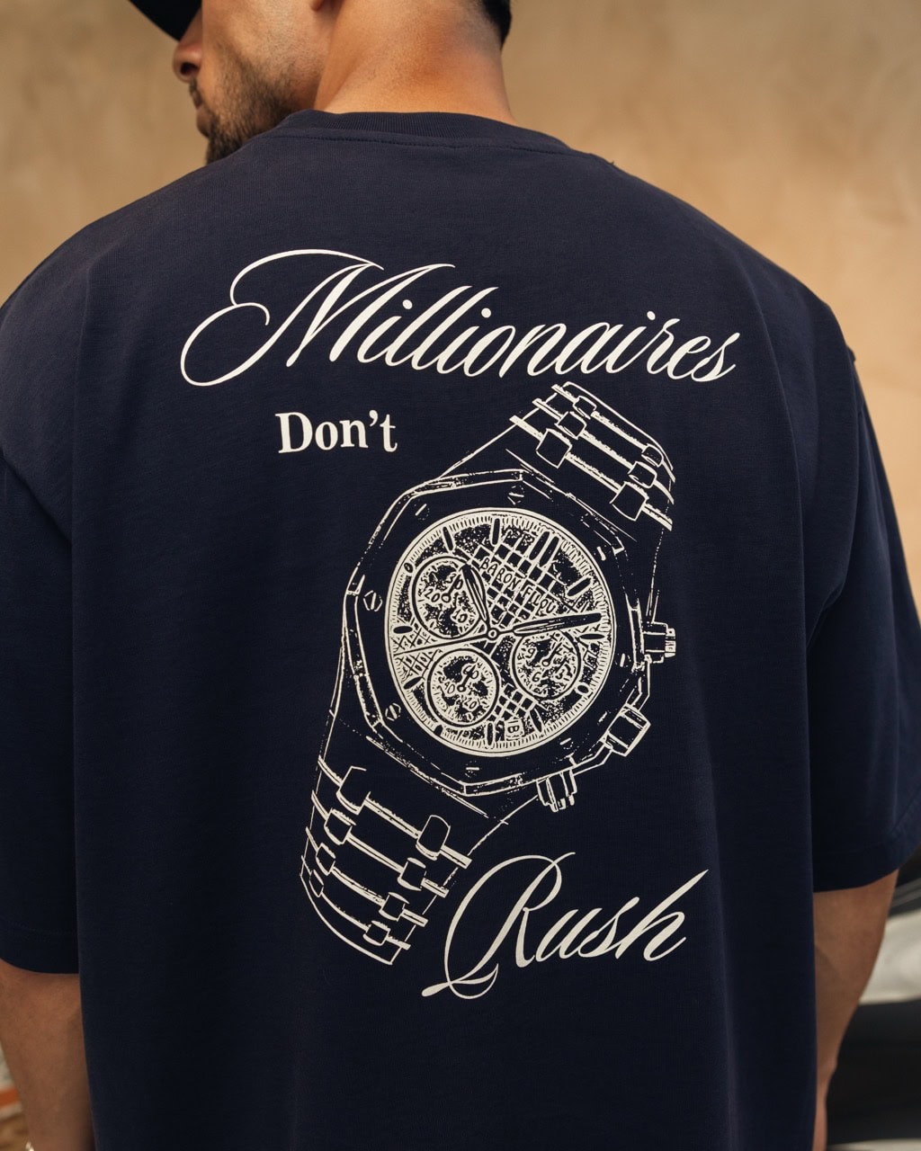 Oversized Backprint T-Shirt NO RUSH