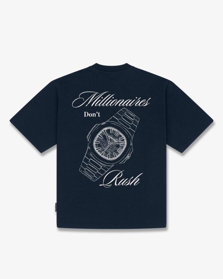 T-shirt oversize con backprint NO RUSH