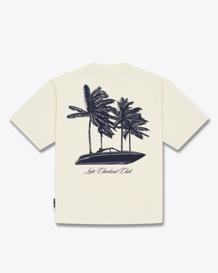 T-shirt oversize con backprint SPEED BOATS