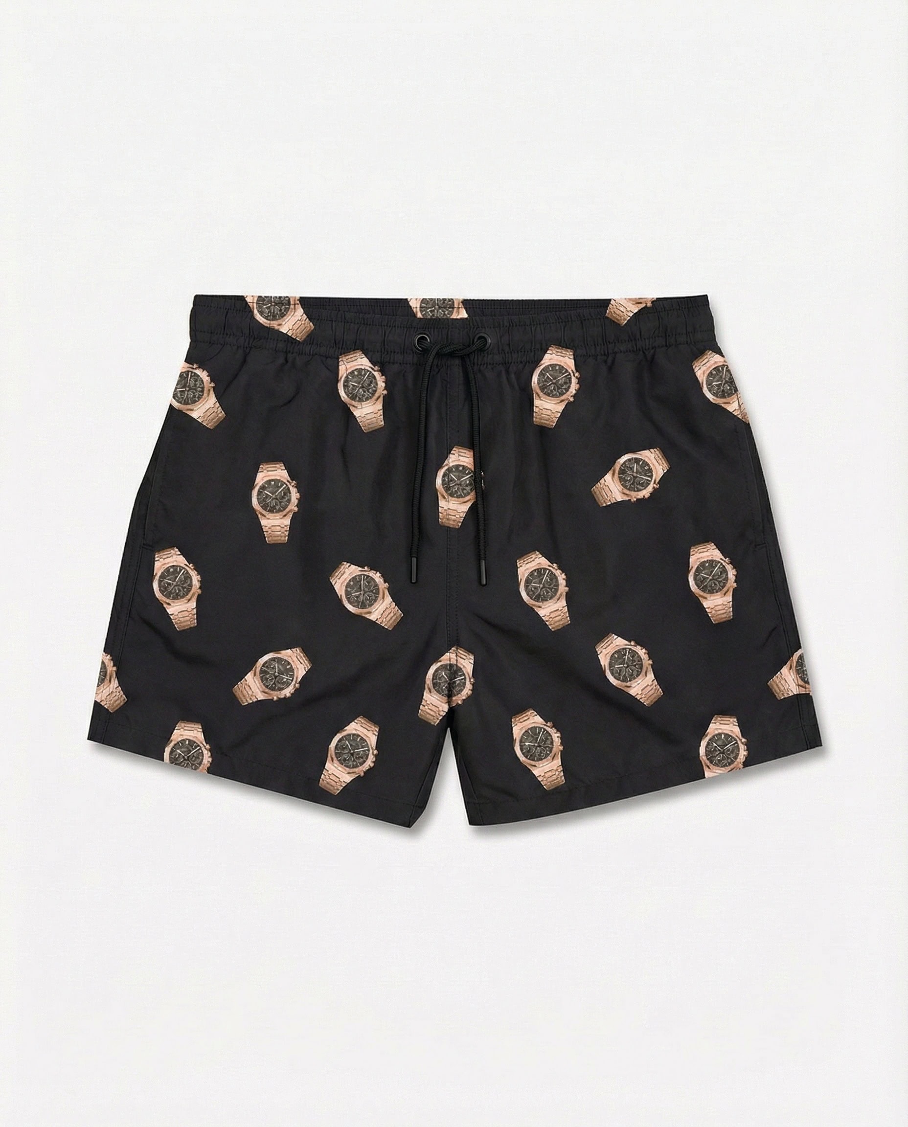 Badeshorts Allover Uhren