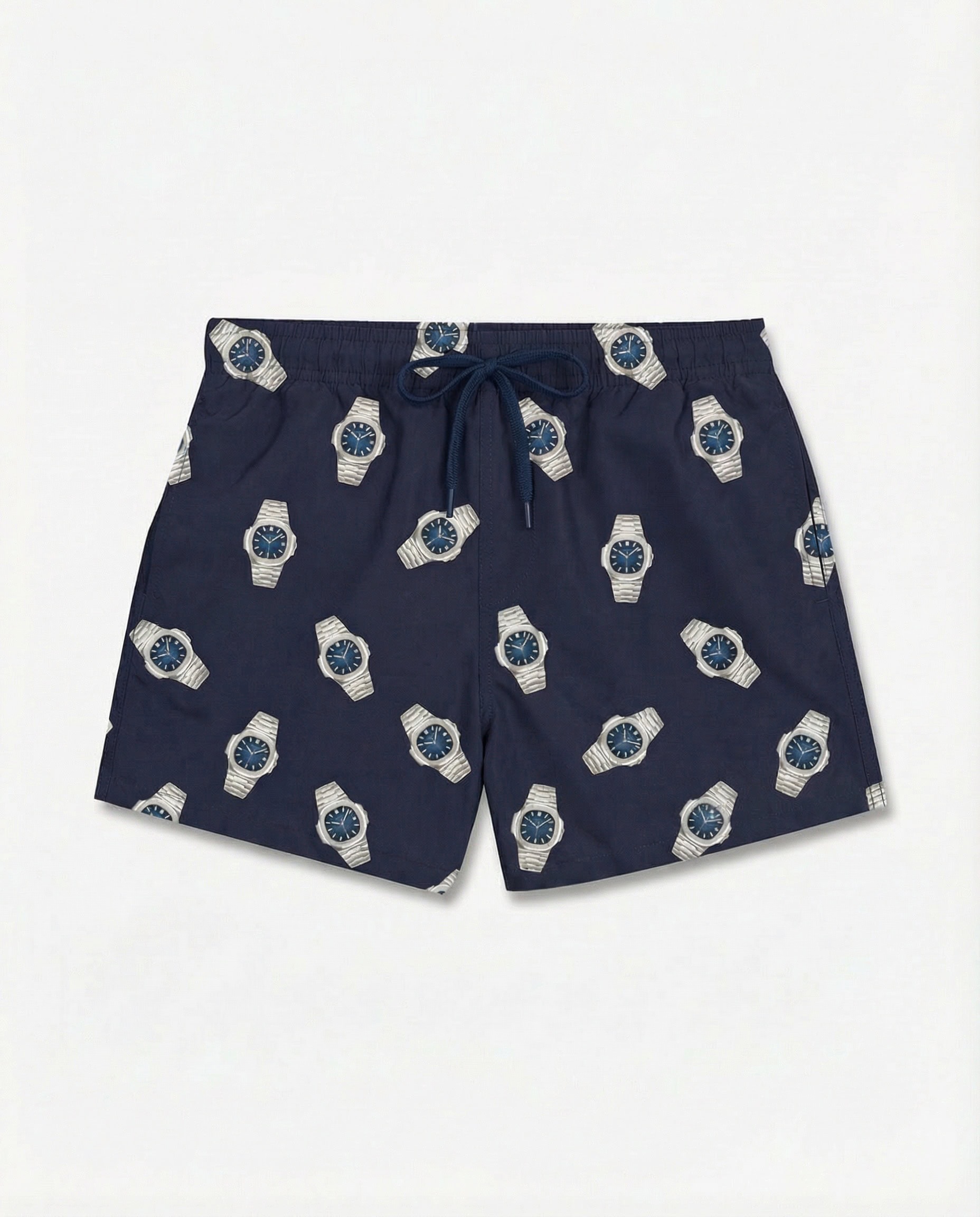 Badeshorts Allover Uhren