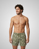 Badeshorts mit Palmenmuster